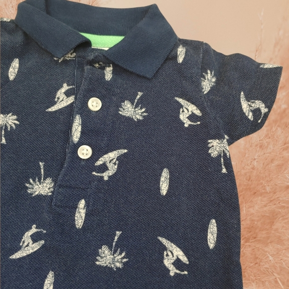 #1110 Polo Romper 3 months - Picture 2 of 2